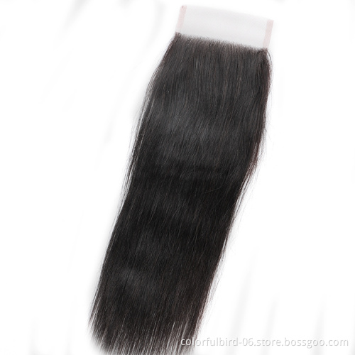 4*4 Lace Closure HD transparent lace Straight Closure Straight 4x4 Lace Closure Human hair extension